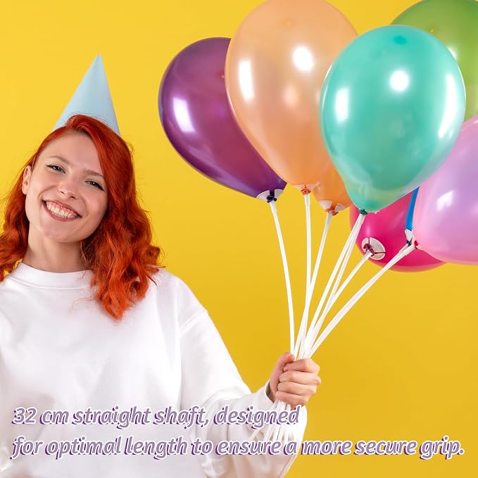 20 Pcs Balloon Sticks, Plastic Balloon Holder Sticks - Image 6