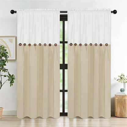 Farmhouse Cotton Linen Curtains - Image 9