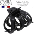 Camila Paris AD705 Small French Octopus Hair Clip for Women Thick Hair for Long Curly Wavy Hair, Girls Hair Claw Clips, Styling Big Claw Clip for Thick Hair, Strong Hold No Slip Grip, Made in France