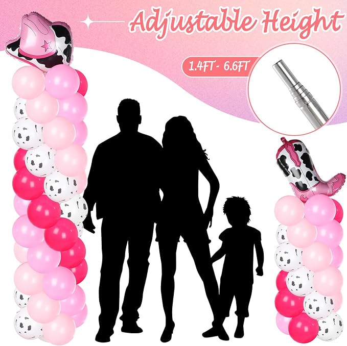 Gejoy 2 Sets Cowgirl Balloon Column Kit - Image 5