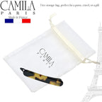 Camila Paris CP2800 French Hair Barrette Clip for Girls, Handmade, Tokyo, Metal-Free Closure Strong Hold Grip Hair Clips for Women, No Slip and Durable Styling Girls Hair Accessories, Made in France