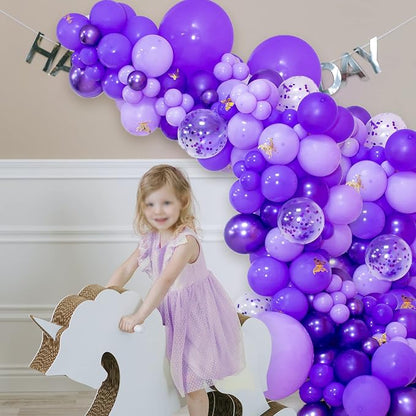 Purple Balloons 110Pcs, 5 Inch Small Purple Latex Party Balloons, Mini Thick - Image 7