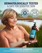 Sphagnum Botanicals Psoriasis Shampoo with Salicylic Acid – Natural Scalp Treatment for Dry, Itchy, Flaky Scalp with Menthol & Peat Mud – Sulfate-Free, Gentle Formula – 8.45 fl oz