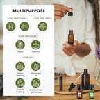 yethious Vanilla Coconut Essential Oil Set Coconut Oil Organic Vanilla Essential Oils for Soap Making, Diffuser, Skin Hair Care - 2 x 10ML