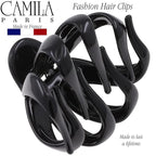 Camila Paris AD705 Small French Octopus Hair Clip for Women Thick Hair for Long Curly Wavy Hair, Girls Hair Claw Clips, Styling Big Claw Clip for Thick Hair, Strong Hold No Slip Grip, Made in France