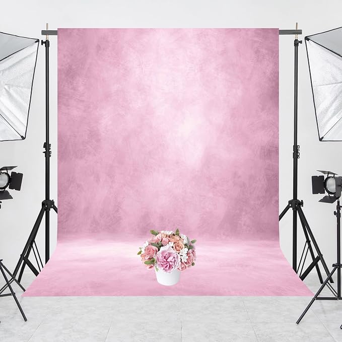 Abstract Photography Backdrop for Photoshoot 8x12ft, Light Pink, No Stand | - Image 5