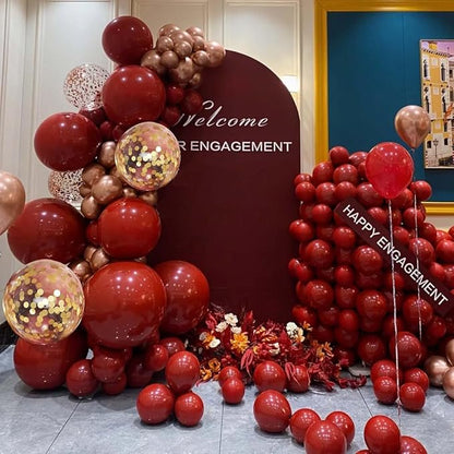 MEBAY Burgundy Balloon Arch Kit - Image 6