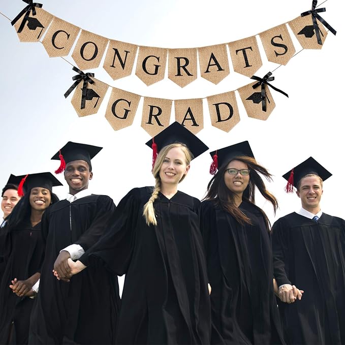 2026 Graduations Decorations Burlap Banner - Image 6