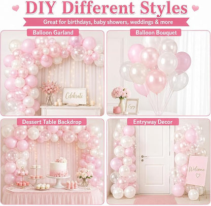 Pink Balloons, Gender Reveal Baby Shower Sweet Romantic Wedding Princess - Image 6