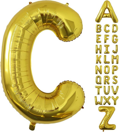 Letter Balloons Gold Party Balloon by United-UnicornsParty