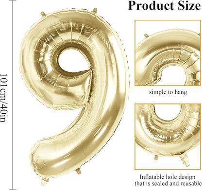 Number 93 Balloons for 93rd Birthday Party Decorations, 40 Inch 0-100 - Image 2