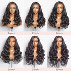 Real HD Lace Wig 13x6 Full Lace Frontal Wig 220% Density Body Wave HD Transparent Lace Front Wigs Virgin Human Hair Wigs Pre Plucked with Baby Hair 28 inch