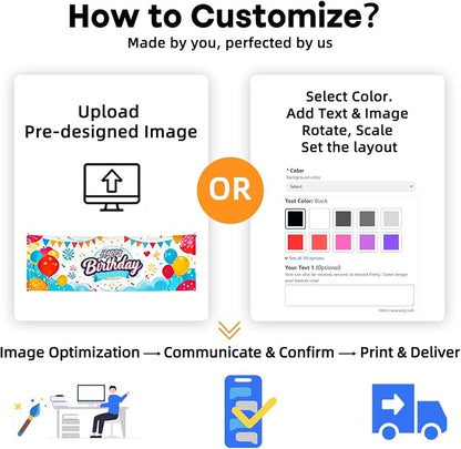 Custom Vinyl Banner with Hem & Grommets, Halloween Birthday Business Event - Image 8