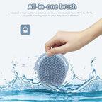 Silicone Massage Brush for Boy Girl and Ergonomic Handheld Shower Brush for Gentle Scalp Shampoo and Body Cleaning for Boys