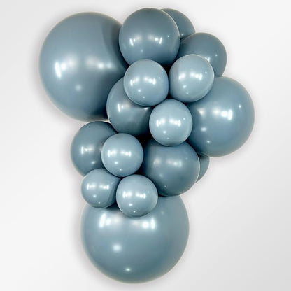 Sempertex Round Pastel Dusk Blue Balloons, 18 Inch, Graduation, Baby Shower - Image 2
