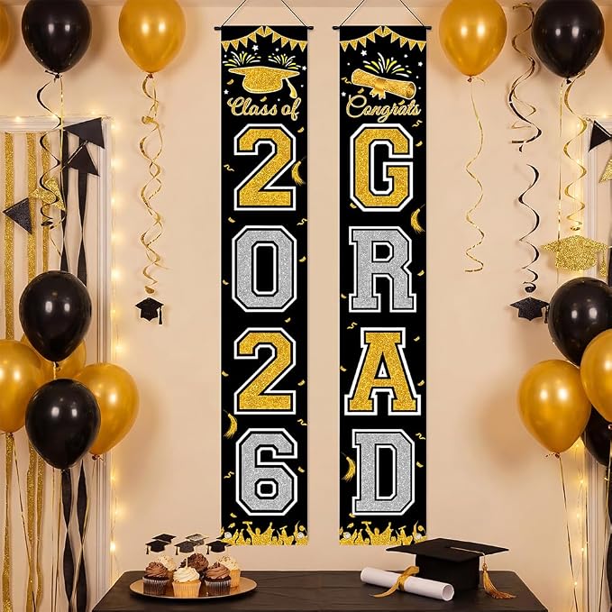 Graduation Banner 2026, Class of 2026 Banner, Indoor Outdoor Graduation Party - Image 4