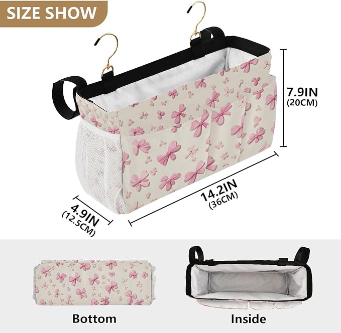 Bedside Caddy Hanging Bunk Bed Caddy Bed Organizer Hanging Pocket - Image 4