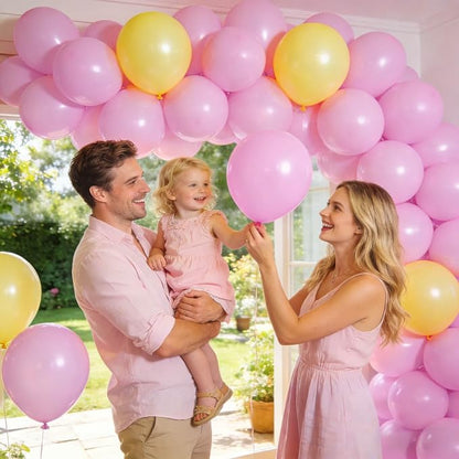 110pcs Pastel Pink Balloon 12 Inch, Pastel Pink Latex Balloons - Image 4