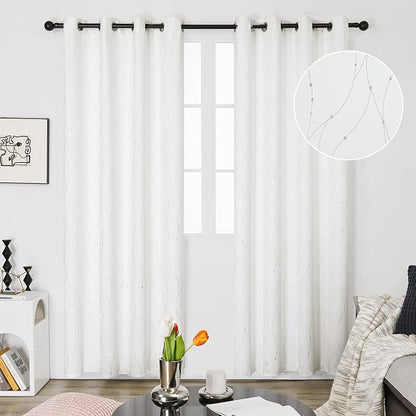 Deconovo Living Room Curtains 95 Inches Long, Thermal Insulated, Room Darkening - Image 2