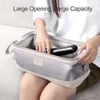 BUBM Travel Case for Dyson Airwrap Styler/Shark Flexstyle,Portable Carrying Case for Dyson Supersonic Hair Dryer,Waterproof Anti-Scratch Dustproof Protection Organizer Travel Storage Bag (Light Gray)