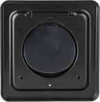 NO-PEST VENT MetalGuard, Dual Door Dryer Vent Cover Outdoor 4 Inch, Powder-Coated Heavy Duty Steel, Pest Proof, Rust Resistant, Safe & Efficient Vent Cap (Onyx, STEEL 4" W/O Duct Tube)