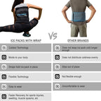 Coldest Ice Pack for Back Pain Relief - All Body Multipurpose Ice Pack for Lower Back Pain, Swelling, Bruises, Surgery, Cramps - Hot & Cold Therapy - Reusable & Adjustable Gel (Large)
