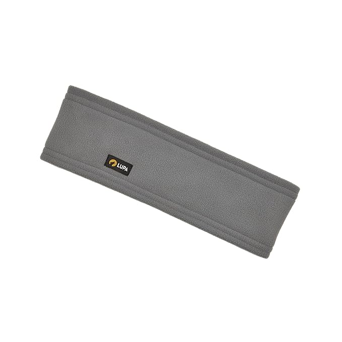Lupa Handmade Unisex Triple-Layer Micro Fleece Headband - Headband Ear Warmer - Ear Warmers for Women & Men - Ears Cover (Grey (New))