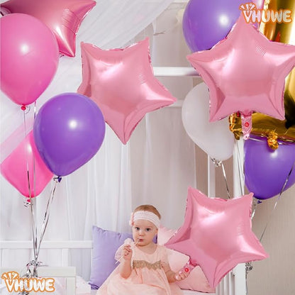Pink Star Balloons 18 Inch - Image 5