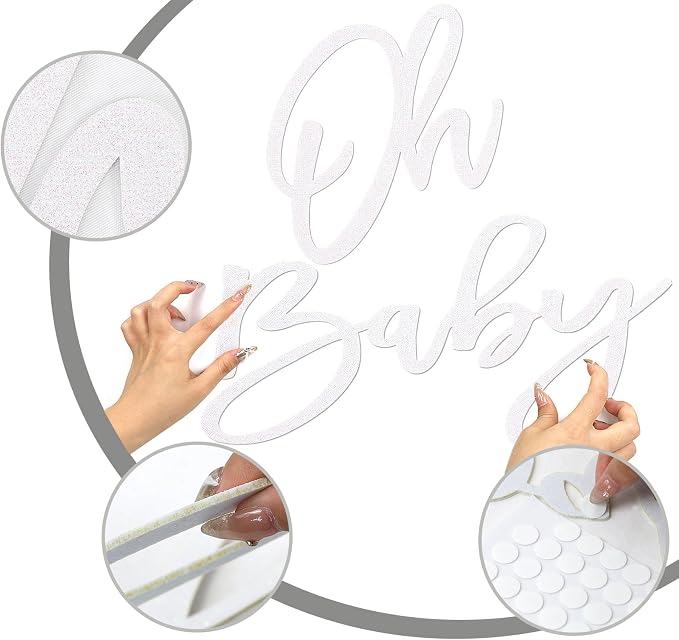 Oh Baby Sign for Baby Shower Backdrop - Image 2