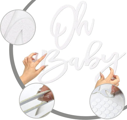 Oh Baby Sign for Baby Shower Backdrop - Image 2