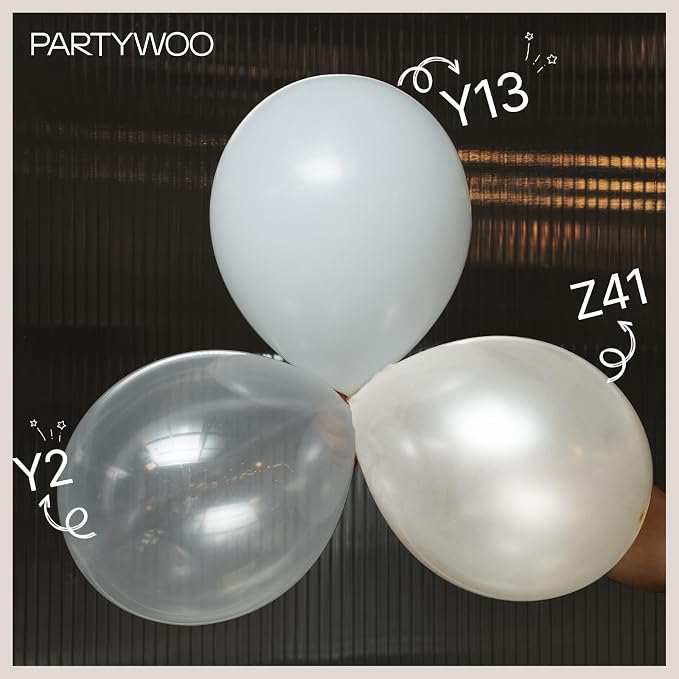 PartyWoo Clear Balloons 101pcs Transparent Latex Helium Balloons 12 Inch | - Image 5