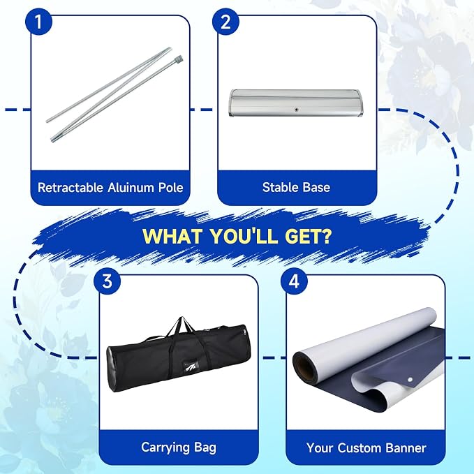 Custom Retractable Banner with Silver Aluminum Stand, Durable & Easy Setup - Image 5
