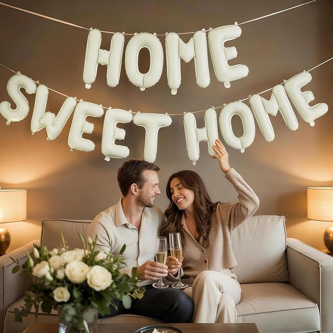 Beige HOME SWEET HOME Letter Balloon - Image 7