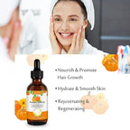 Pumpkin Seed Oil, Pumpkin Seed Essential Oil for Hair Growth & Dry Damaged Hair, Strengthen Hair Thickness, Nourish Hair scalp, Moisturizer Serum for Skin, Face & Body, 2.02 Fl Oz