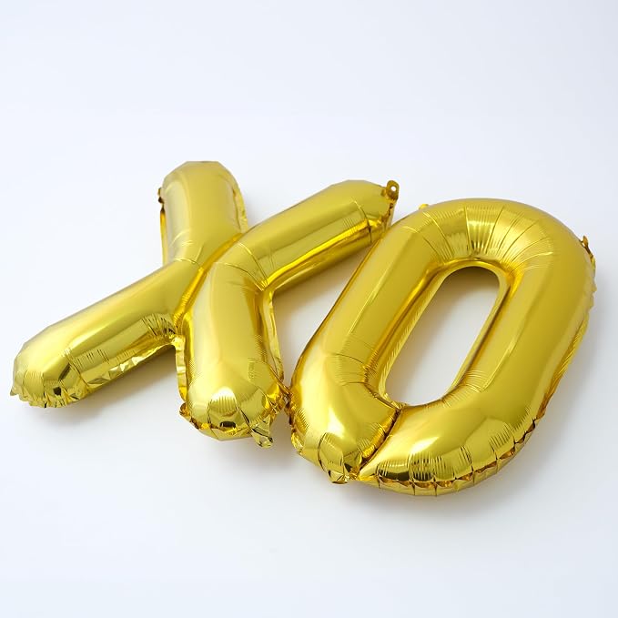 52 Pcs 16 Inch Gold Letter Foil Balloons, 2 Sets of A-Z, Mylar Metallic - Image 5
