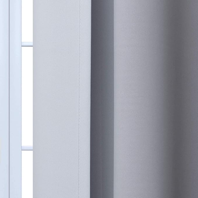 Yakamok Ombre Curtains Black and Greyish White - Image 7