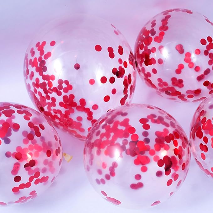Red Confetti Balloons - Image 3