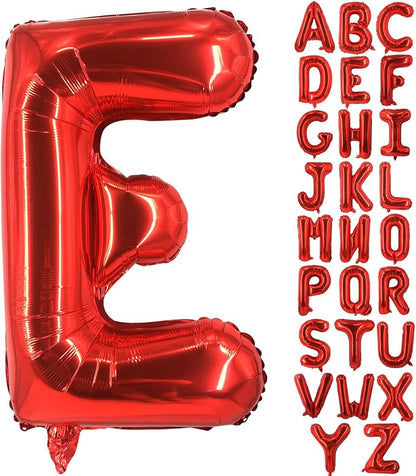 Lovoir 40 Inch Large Red Letter E Balloons Big Size Jumbo Mylar Foil Helium by Lovoir