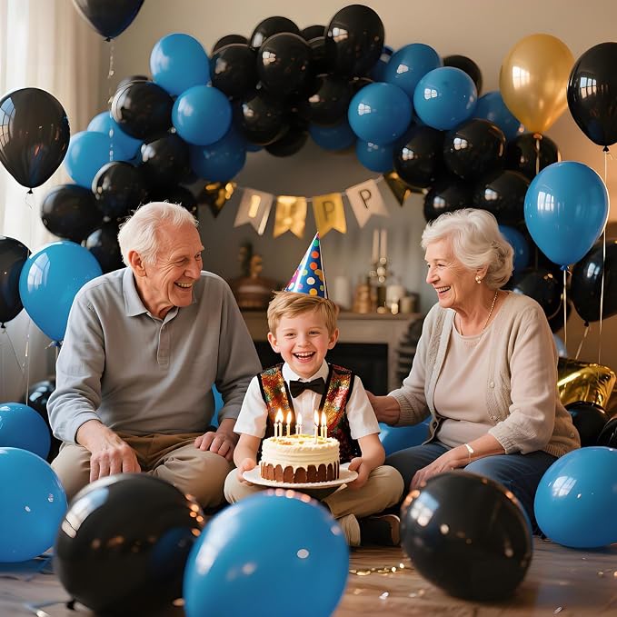 Black Balloon 110pcs, 12 Inch Thickened Latex Party Balloons Helium Bright Color - Image 6