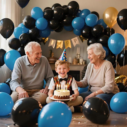 Black Balloon 110pcs, 12 Inch Thickened Latex Party Balloons Helium Bright Color - Image 6