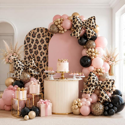 Cheetah Print Bow Balloons 3pcs, Cheetah Leopard Print Birthday Party - Image 6
