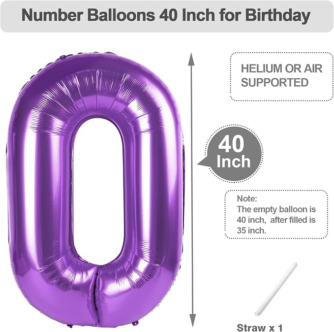 Numbers 50 Balloon 40Inch Pearl Pink Balloon - Image 5