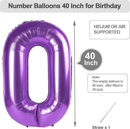 Numbers 50 Balloon 40Inch Pearl Pink Balloon - Image 5