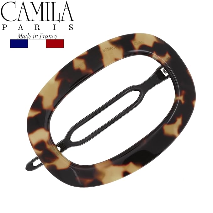 Camila Paris CP2793 French Hair Barrette Clip for Women, Handmade, Tokyo, Slide-in Metal-Free Closure, Strong Hold Grip Hair Clips for Girls, No Slip Durable Styling Hair Accessories, Made in France