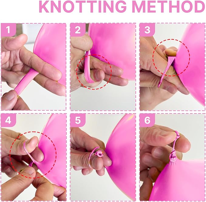 PartyWoo Pink Balloons 4pcs Matte Pink Large Jumbo Giant Latex Balloons | 36 - Image 3