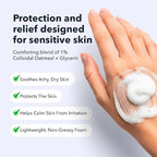 Eczema Relief Foam, Soothing Skin Protectant with 1% Colloidal Oatmeal, Gentle Itch & Rash Relief, Fast-Absorbing Non-Greasy Formula for Sensitive Skin, 100ml