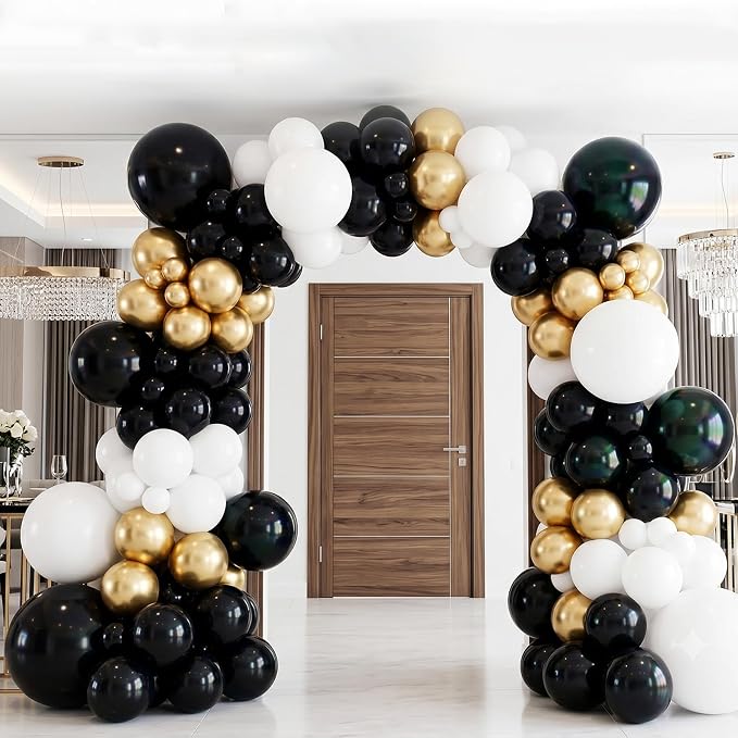 102pcs Matte Black Balloons Garland Arch Kit, 18 12 10 5 Inch Balloons | - Image 6