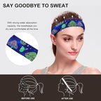 Womens Mens Headband for Running, Winter, Workout (Space Mushrooms)