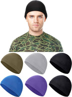 SATINIOR 6 Pcs Cooling Skull Cap Helmet Liner Sweat Wicking Cap Hard Hat Liner Bandana for Men Women Sports Cycling Running