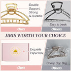 3PCS 3inch Metal Hair Clips,Metal Hair Claw Clips For Women,Hair Catch Barrette Jaw Clamp,Half Bun Hairpins for Everyday Use.(Set1)